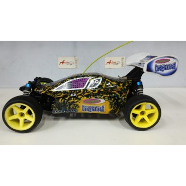 AUTOMODELO SEMI NOVO ELETRICO BUGGY 1/10 4X4 JAMARA LIQUID COM PNEUS ON-ROAD